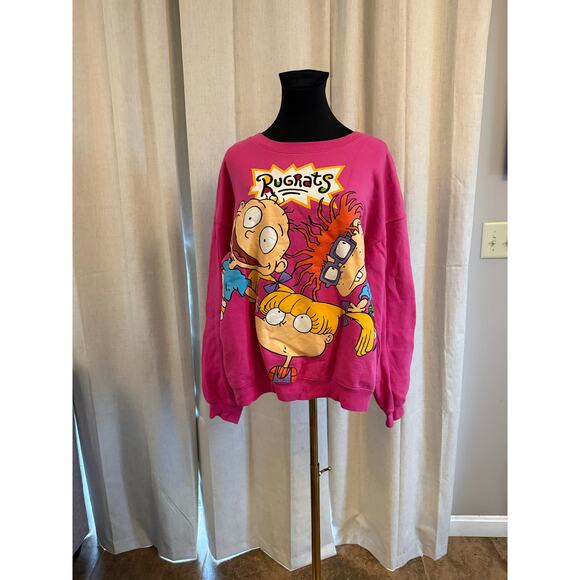 Nickelodeon Other - NICKELODEON PINK RUGRATS SWEATSHIRT SIZE 2XLARGE